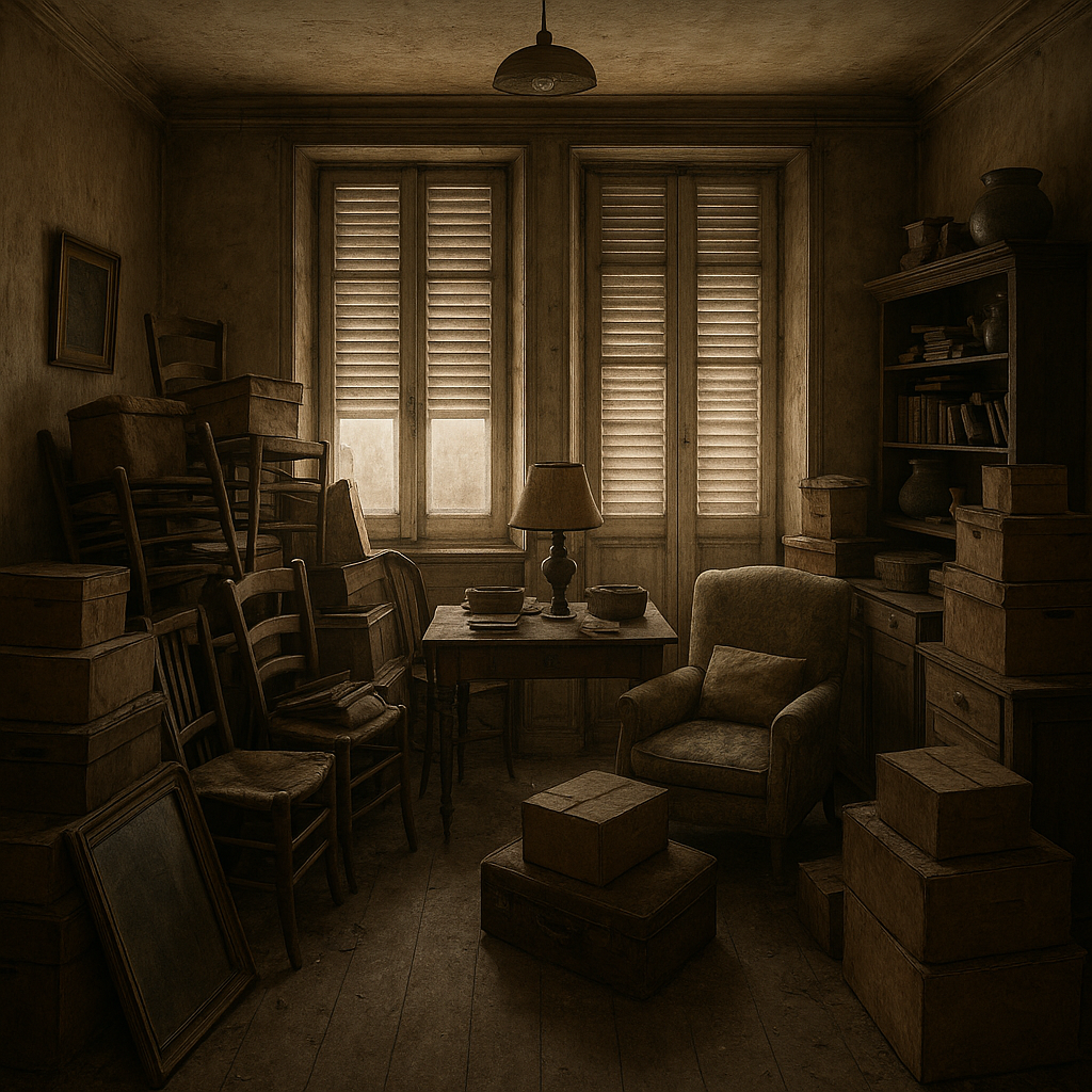 Avant — Débarras et nettoyage d'une maison de succession à Verdun